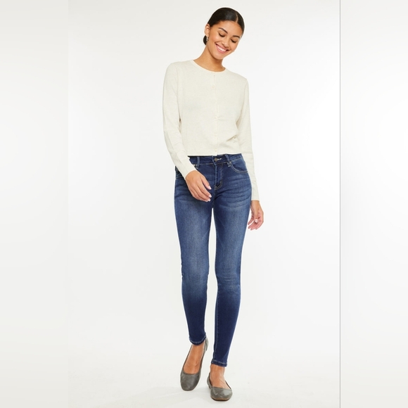 KanCan Francesca Mid Rise Super Skinny Jeans Size 5 / 26 - Picture 1 of 9